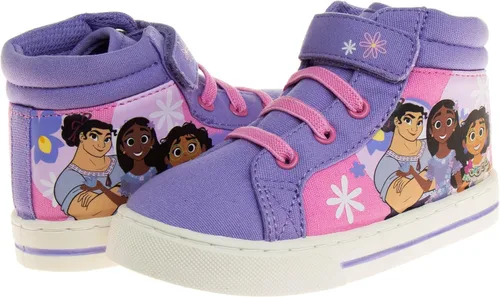Miniatura 3 de Disney Encanto Shoes - Tenis de lona para niña, Mirabel Luisa Isabella, personaje de princesa, atléticos, casuales, de lona, sin cordones