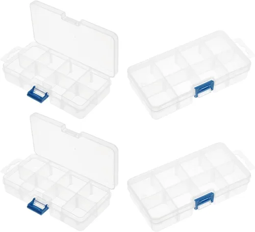 Miniatura 22 de Utoolmart Caja de herramientas de 9 pulgadas, caja de almacenamiento con compartimento de PP, organizador y almacenamiento para herramientas