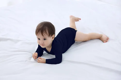 Miniatura 7 de Body de bebé con puños de manopla, body de bambú, pijama de manga larga para niño y niña