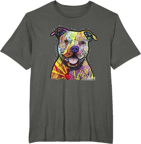Miniatura 6 de Beware Of Pit Bulls, Dean Russo Pitbull Original - Camiseta para amantes de los perros, Negro