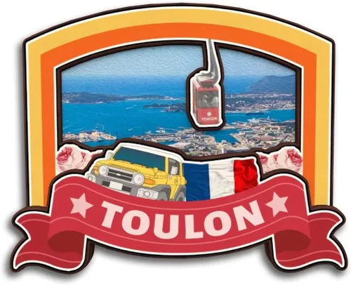 Miniatura 10 de Toulon Provence-Alpes-Cote d'Azur Francia - Imán para nevera Colección de madera 3D Madera hecha a mano recuerdos de la ciudad de viaje, imán
