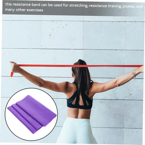 Miniatura 3 de Luxshiny Juego de 3 bandas de resistencia moradas resistentes y elásticas para estirar, pilates, yoga, terapia física, entrenamiento en casa