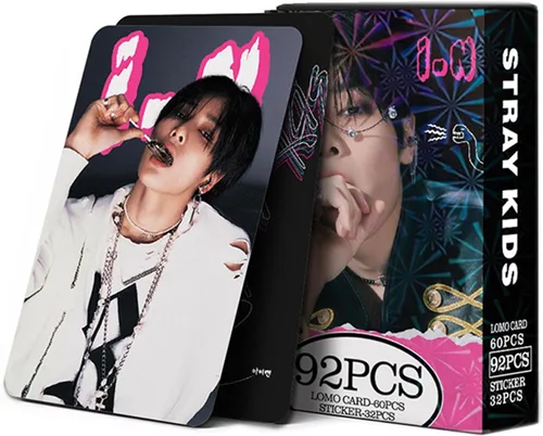 Miniatura 12 de KPOPBP Stray Kids Fotocards 60 PCS SKZ Rock Star Álbum Tarjetas de Fotos con 32 PCS Calcomanías Regalo Kpop Tarjetas Lomo Mercancía para Niños