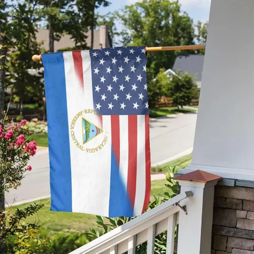 Miniatura 13 de Bandera de las Bahamas de Estados Unidos para el jardín, 12 x 18 pulgadas, pancartas verticales, cartel de doble cara para decoración del hogar