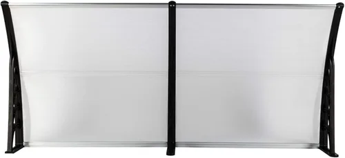 Miniatura 8 de Toldo de ventana de 80 x 40 pulgadas, moderno toldo de policarbonato para puerta delantera, cubierta de puerta de ventana para lluvia, nieve