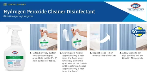 Miniatura 5 de Desinfectante limpiador en spray de peróxido de hidrógeno Clorox Healthcare, mata los norovirus, 32 fl. oz., 1