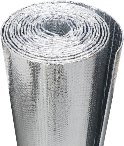 Aislamiento reflectante de doble burbuja, aislamiento de ventana para invierno, aislamiento de caravana de 23.6 x 10 pies para aislamiento térmico,