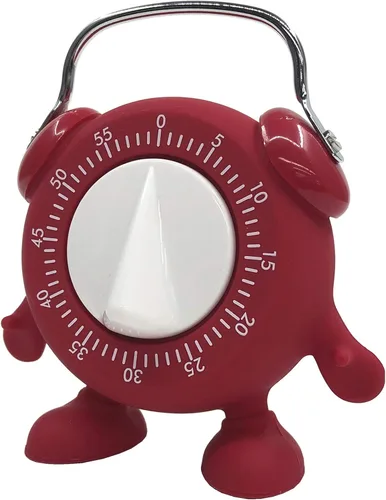 Miniatura 8 de Temporizador, para cocina, horneado, enseñanza, cocina, huevo, entrenamiento para niños, lindo temporizador mecánico de cuerda de 60 minutos