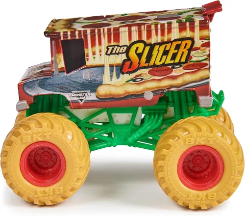 Miniatura 3 de Monster Jam, Camión monstruo oficial de The Slicer, vehículo fundido a presión, escala 1:64, juguetes para niños a partir de 3 años