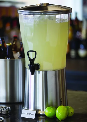 Miniatura 5 de Service Ideas - CBDRT3SS - Despachador de bebidas, sin BPA, de acero inoxidable, redondo, 3 gal. CBDRT3SS acero inoxidable y plástico, certificado
