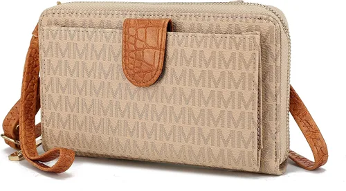 Miniatura 26 de MKF Collection Bolso cruzado para mujer, diseño de mensajero, cartera de mano