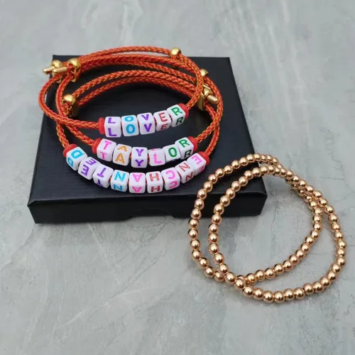 Miniatura 3 de YDJIA 2 pulseras de la amistad para concierto de Taylor, trajes de gira de época, álbum de música, karma medianoches, amante del folklore reputación