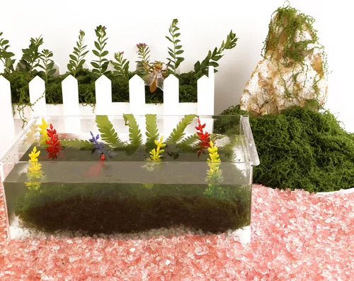 Miniatura 5 de El musgo verde oscuro se utiliza para manualidades, musgo artificial, rellenos de jarrones de vidrio, bodas, Navidad, fiestas verdes de primavera