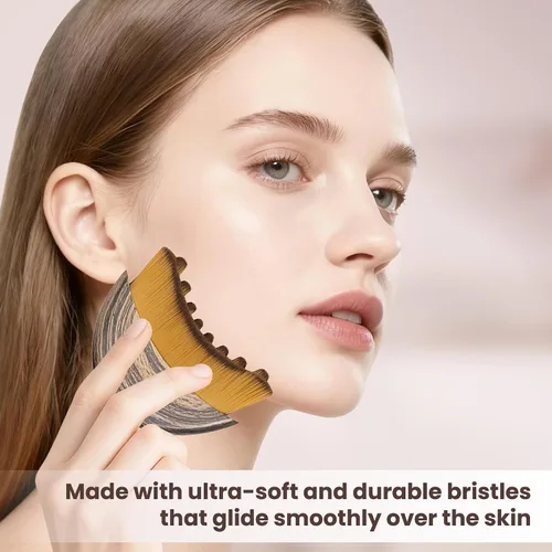 Miniatura 4 de Nuevo cepillo facial de contorno linfático para esculpir, masajeador de drenaje linfático para la cara, diseñado ergonómicamente para ajustarse