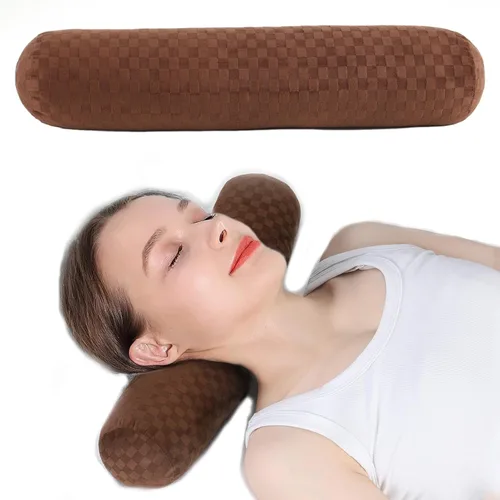 Miniatura 11 de Health - Almohada cervical para el cuello, cómodas y altamente resistentes, almohadas de cuello redondo para dormir, almohada de gran