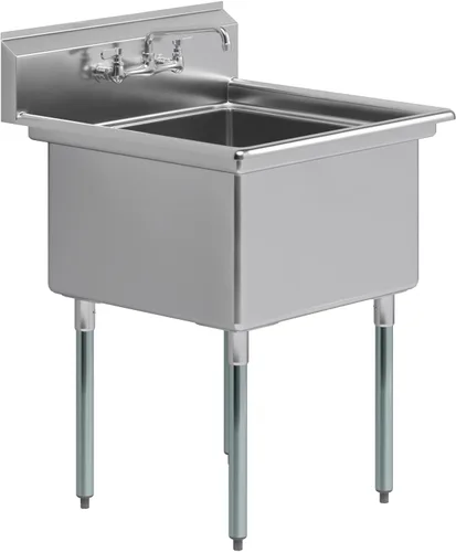 Miniatura 8 de Fregadero de acero inoxidable para preparación y utilidad Acero inoxidable 304 Restaurante, cocina, lavandería, garaje