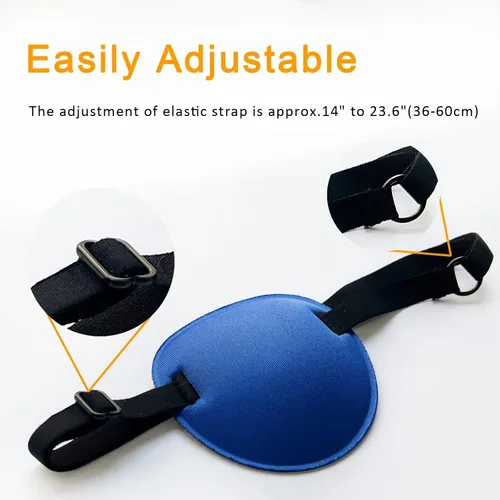Miniatura 7 de 5 parches para los ojos, parches para los ojos súper suaves, parche médico ajustable para adultos y niños, parches de ambliopía para ojos perezosos