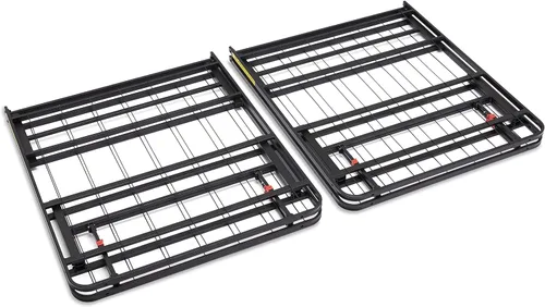 Miniatura 7 de Amazon Basics Base de cama con almacenamiento, plataforma de metal plegable, acero resistente, no necesita somier, 14 pulgadas de alto, instalación