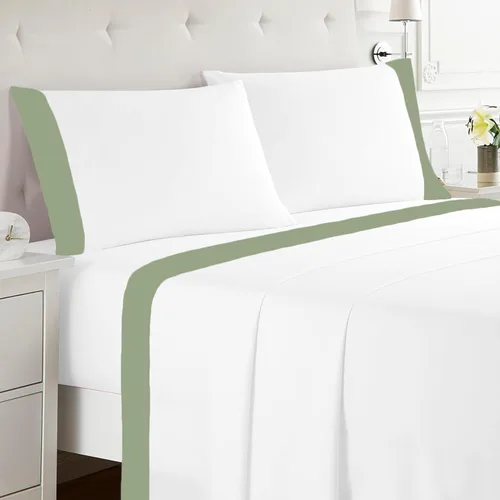 Miniatura 26 de SGI bedding Sábanas 100% algodón egipcio tamaño individual – Sábanas refrescantes, ropa de cama blanca suave y transpirable, ropa de cama de lujo