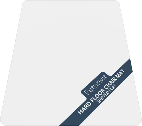 Miniatura 16 de Tapete para silla de escritorio para suelos duros, 48 x 30 pulgadas, protector transparente de oficina para madera dura, tapete de plástico de fácil