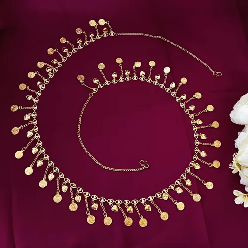 Miniatura 2 de Efulgenz Gold Tone Indian Jewelry for Women Dubai Style Kamarbandh Indian Gold Tone Ball Beads Chain Tassel Kamarbandh Belly Chain Waist Belt Beach