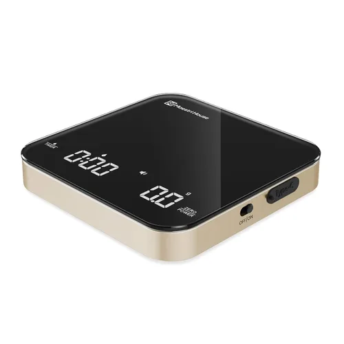 Miniatura 12 de Maestri House Mini Báscula de Café Kit de Barista con Peso de Calibración de 100g y Estuche de Transporte, Báscula de Espresso Recargable con Caja