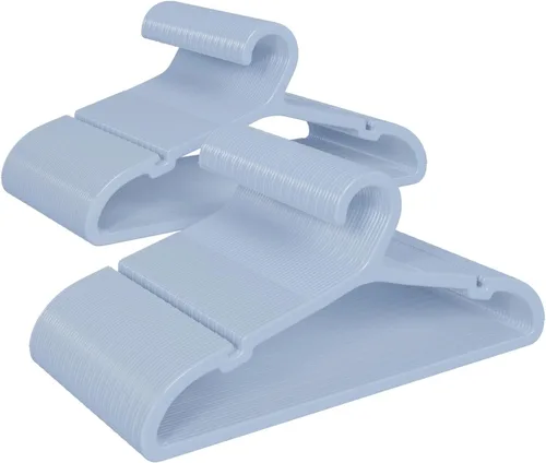 Miniatura 15 de ABHENG Paquete de 30 perchas de ropa, perchas de plástico antideslizantes, perchas que ahorran espacio, resistentes, para colgar ropa seca y húmeda