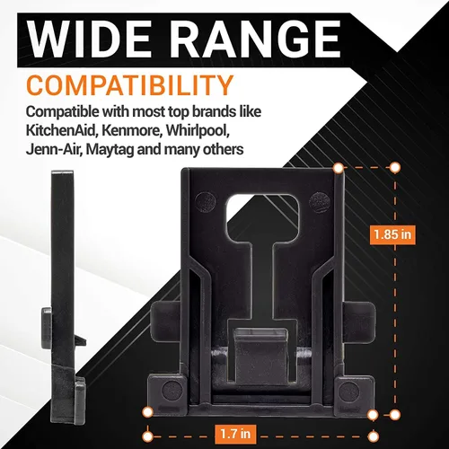Miniatura 3 de BlueStars (Actualización) Premium W10195839 & W10195840 & W10250160 Posicionador Ajustador, Ajustador de Rack y Brazo Ajustador Clip-Lock Kit