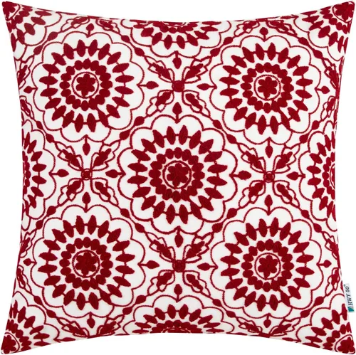 Miniatura 13 de HWY 50 - Fundas decorativas de almohada de 18 x 18 pulgadas en amarillo mostaza, funda de cojín bordada de algodón moderna de estilo rústico