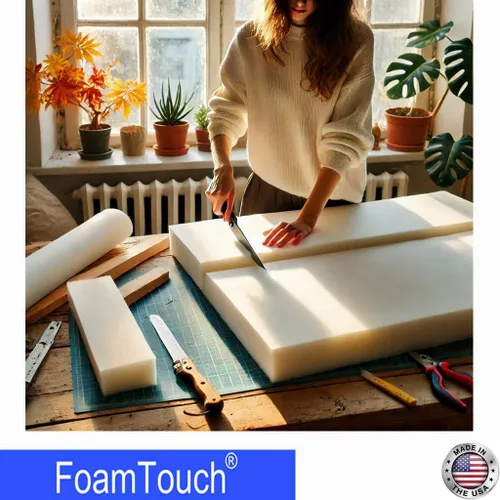 Miniatura 4 de FoamTouch Espuma de tapicería de alta densidad (1 x 24 x 72 pulgadas), densidad de 1.79 libras - 45 libras ILD, fabricado en Estados Unidos, ideal