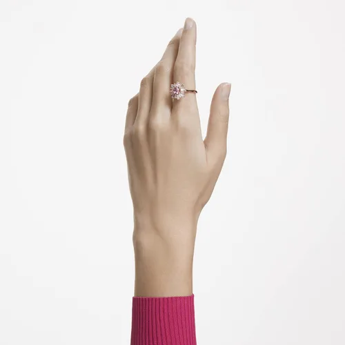 Miniatura 3 de Swarovski Sunshine Ring Collection Pink Crystals Rose Gold Tone Finish