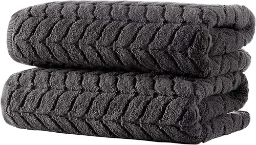 Miniatura 42 de BAGNO MILANO Toallas de baño de algodón turco, toallas de mano, juego de toallas de lujo de felpa suave de la colección jacquard