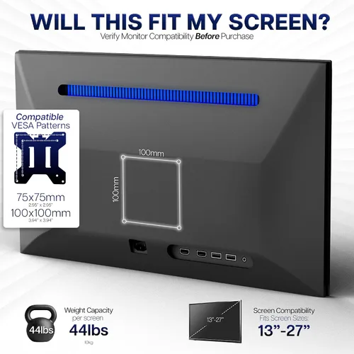 Miniatura 3 de VIVO montaje rebatible manual, plegable, con inclinación, para techo, para televisores con pantalla de LCD plana y monitores Negro
