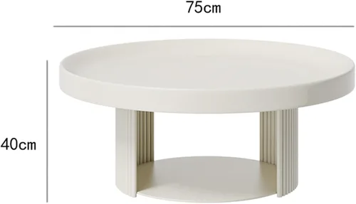 Miniatura 2 de Mesas de centro para sala de estar, mesa de centro para sala, mesa de centro redonda negra, mesa de grano para espacios pequeños mesa de centro