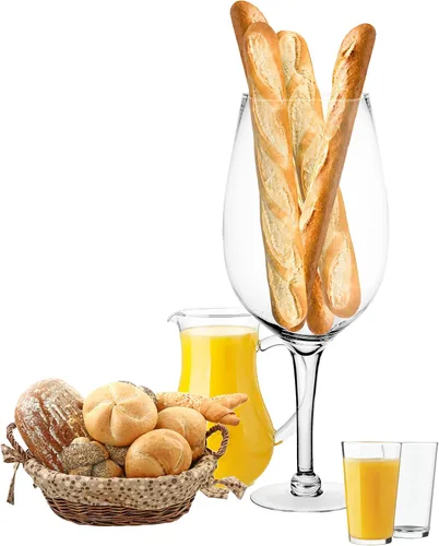Miniatura 6 de Copa de vino gigante transparente de 20 pulgadas cristal soplado a mano decorativos novedad cristalería/enfriador de champaña Magnum Bordeaux