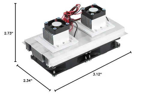 Miniatura 10 de Enfriador termoeléctrico, enfriador de semiconductores, dispositivo de refrigeración de semiconductores Enfriador termoeléctrico 12A 12V DIY Mini