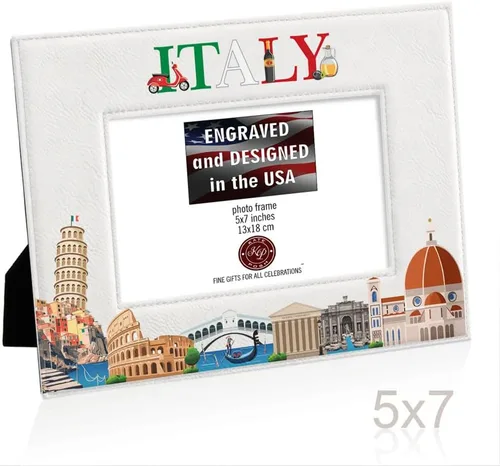 Miniatura 5 de KATE POSH Marco de fotos Italia, vacaciones familiares en Italia, regalo de boda, regalo de luna de miel (5 x 7 - horizontal)