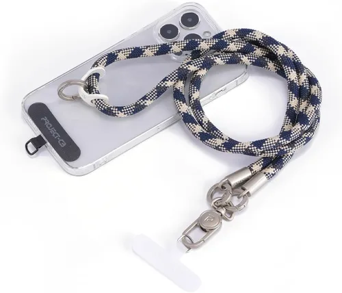 Miniatura 9 de 1 cordón para teléfono, 2 lengüetas para teléfono, cordones para teléfono celular alrededor del cuello, cordón de cuerda, correa universal ajustable
