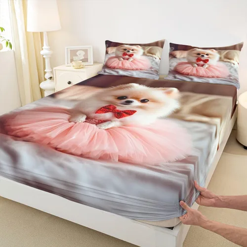Miniatura 31 de Erosebridal Sábana bajera ajustable con estampado de fútbol, tamaño individual, para niños y niñas, juego de ropa de cama de juegos de pelota, funda