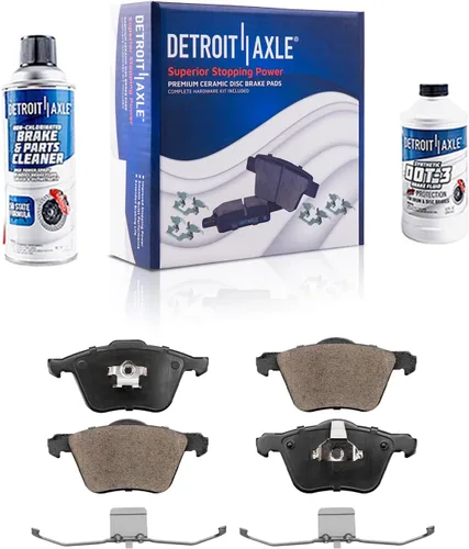 Miniatura 148 de Detroit Axle - Pastillas de freno traseras para Mercedes-Benz C230 C240 C280 C320 C350 CLK320 CLK350 CLK430 E300 E320 E420 E430 SLK350, pastillas
