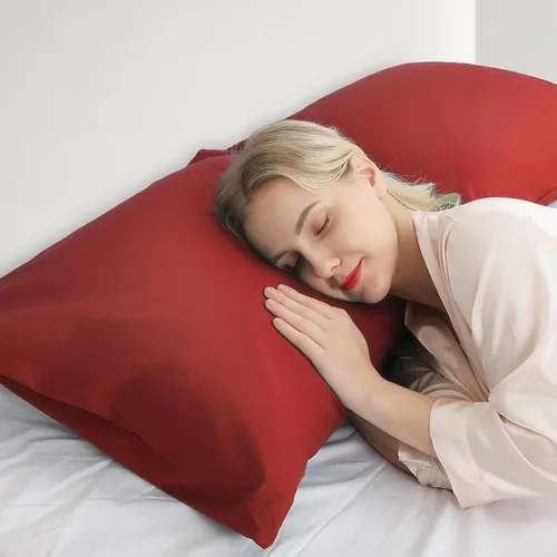 Miniatura 110 de Warmstar Juego de 2 fundas de almohada de algodón de tamaño estándar, fundas de almohada de 600 hilos de 20 x 26 pulgadas, fundas de almohada
