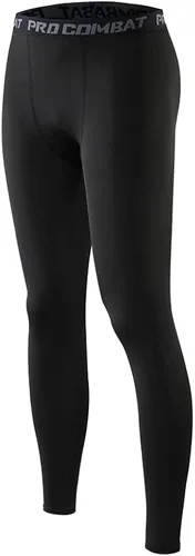 HYCOPROT Pantalones de compresión para hombre, pantalones ajustados atléticos, leggings de capa base para correr, entrenamiento, deportes, yoga,