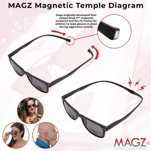 Miniatura 6 de Magz Gramercy - Gafas de lectura con filtro de luz azul, para hombres y mujeres, para lectura de computadora, para colgar en el cuello, con conexión
