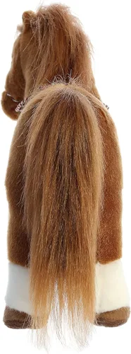 Miniatura 4 de Aurora® Exquisito Breyer® Caballo de peluche – Detalles realistas – Juego imaginativo – Marrón 13 pulgadas