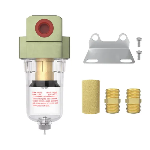 1/4 Filtro de Bomba de Aire Trampa Neumática de Agua para Compresor de Aire Separador de Aceite Secador de Línea de Aire Comprimido Trampa En Línea