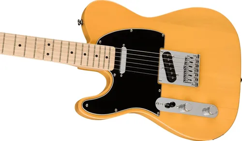 Miniatura 4 de Squier Affinity Series Telecaster - Guitarra eléctrica, con 2 años de garantía, rubio caramelo, diapasón de arce, zurdo Butterscotch Blonde