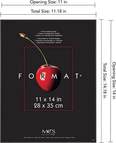 Miniatura 5 de MCS Marco de formato Room Essentials - 8.5x11' (negro)