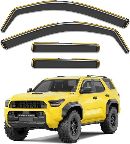 Miniatura 30 de Protectores de lluvia para ventana de canal para Jeep Grand Cherokee 2011-2021 (no para L), protectores de lluvia extra duraderos, viseras laterales