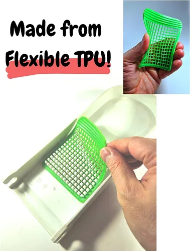 Miniatura 3 de Herramienta de limpieza para picadora de cebolla, pestaña de fácil elevación, compatible con Vidalia y picadoras de cebolla progresivas