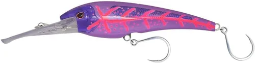 Miniatura 37 de Nomad Design DTX Minnow con sistema patentado Autotune - Acción de natación de pez cebo envejecido, BKK Diablo Caballa Rosa Caliente